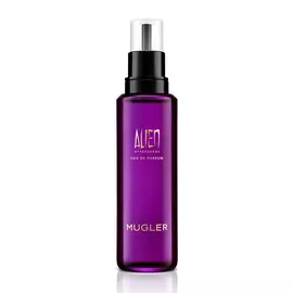 Alien Hypersense perfume refill bottle with black pump on a white background