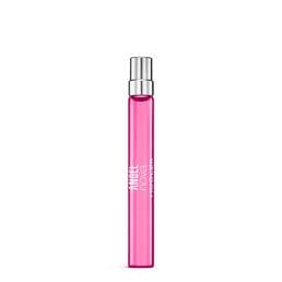Pink star-shaped Angel Nova Mugler perfume bottle with silver cap on a light gray background