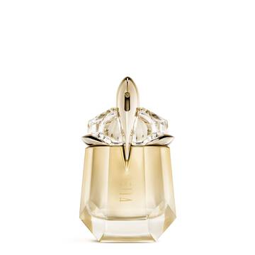 Alien Goddess perfume bottle on a light gray background
