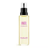 Angel Nova Mugler eau de parfum refill bottle with black pump on a light gray background​