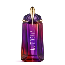 Alien Hypersense perfume bottle on white background