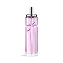 New Starlicious Berry Liorice packshot, a crystal-clear bottle filled with a light pink juice which captures the summer light in a carved shooting star, its facets shining bright beneath a sleek silver cap.