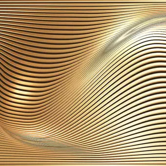 metallic gold lines