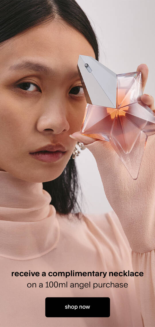 receive a complimentary necklace on a 100ml angel purchase