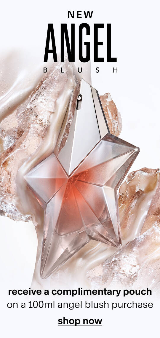 new! angel blush: complimentary pouch with purchase