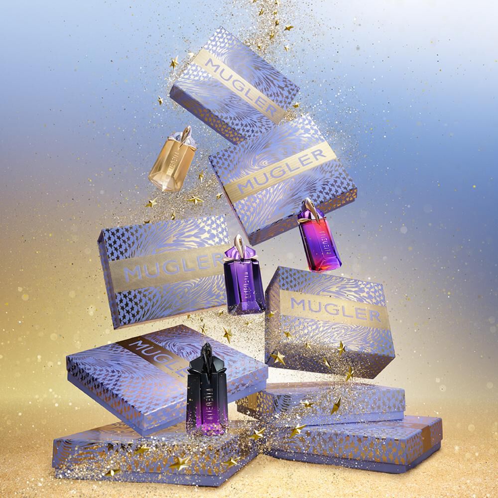 Mugler Alien Goddess Eau De Parfum Gift Set Trio 3-piece Floral Earthy Woody Set