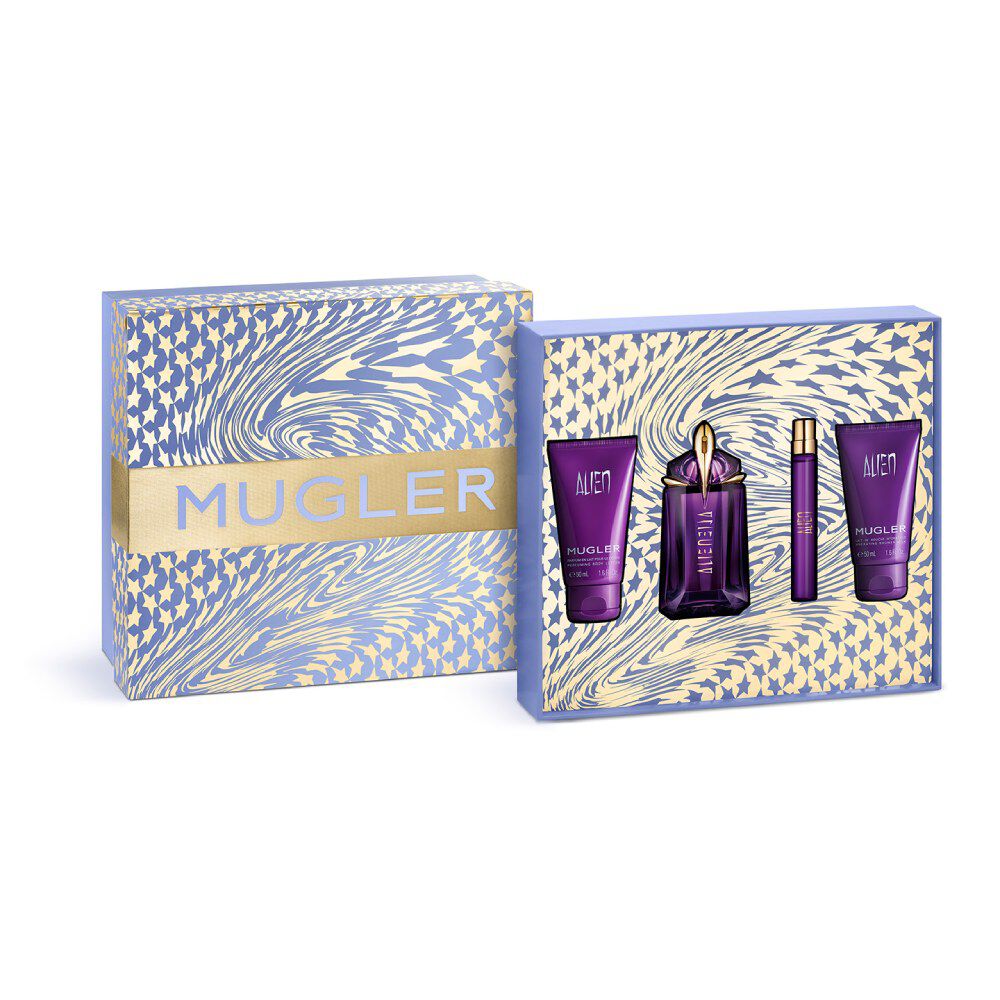 Mugler Alien Eau De Parfum Luxury 4-piece Gift 4-piece Perfume And Body Set