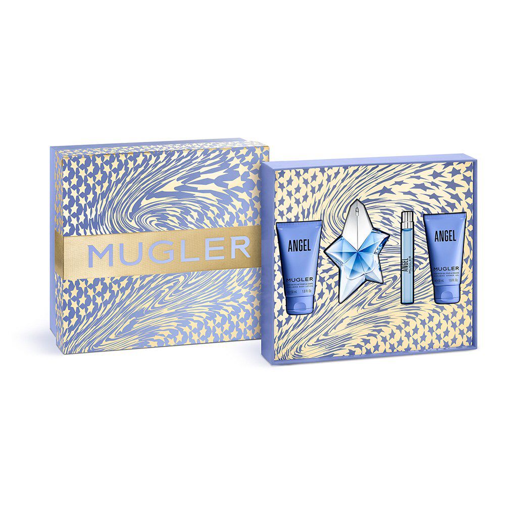 Mugler Angel Eau De Parfum Luxury Gift Set 4 Piece Perfume & Body Set